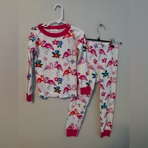 Hanna Andersson Pink Flamingo Print Kids Pajamas